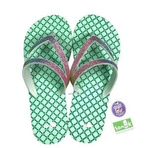 FITS 8.5-9 NWT Sanuk mint yoga mat flip flops